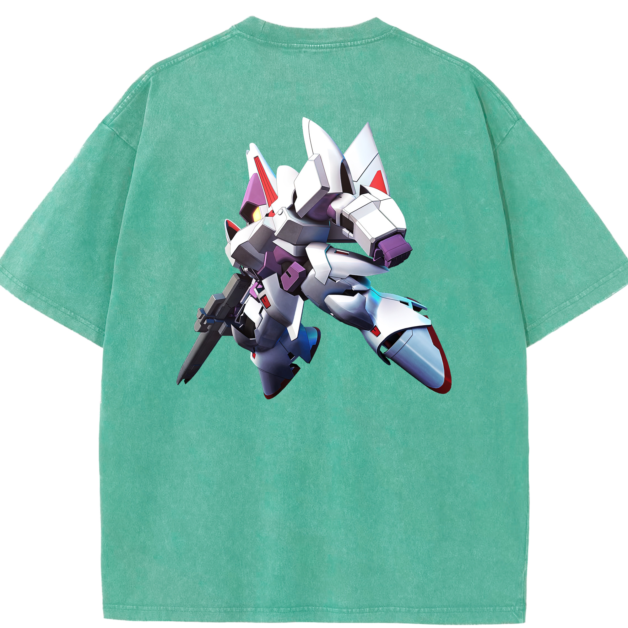 （画像用） 機動戦士ガンダム Mobile Suit Gundam 綿100% ヴィンテージ風 半袖Tシャツ（背面プリント）